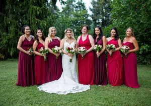 Bridesmaids Style Guide: Long Bridesmaid Dresses