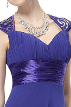 OKdress Chiffon Long Royal Blue Formal Prom Dress