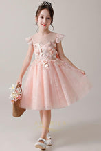 A-Line Flower Girl Dresses with Cap Sleeves