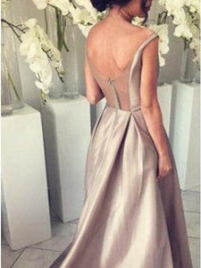 A-Line V-Neck Bridesmaid Dress