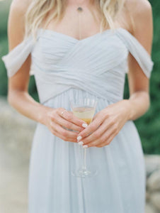 Light Sky Blue Bridesmaid Dress