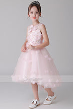 High-Low Sleeveless Flower Girl Dresses