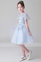 Short Sleeves Flower Girl Dresses