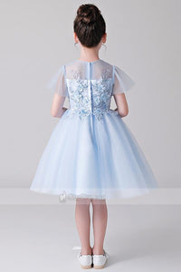 Short Sleeves Flower Girl Dresses