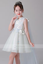 V-Neck Short Flower Girl Dresses