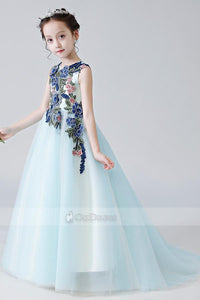 Elegant Jewel Neckline Flower Girl Dresses