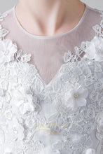 A-Line Jewel Neckline Flower Girl Dresses