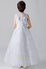 A-Line Jewel Neckline Flower Girl Dresses