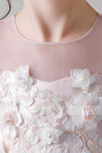 Colored Sleeveless Flower Girl Dresses with Hand-made Flowers