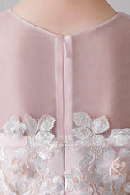 Colored Sleeveless Flower Girl Dresses with Hand-made Flowers