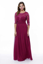 Mother of the Bride Dress with 3/4 Sleeves