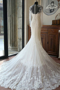 Sleeved Mermaid Bridal Dresses