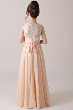 A-line/Princess Chiffon & Lace Flower Girl Dresses