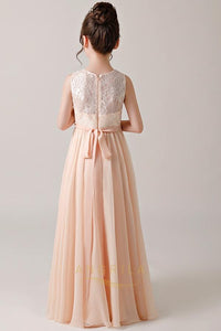 A-line/Princess Chiffon & Lace Flower Girl Dresses