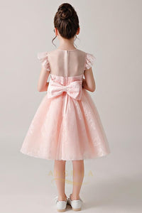 A-Line Flower Girl Dresses with Cap Sleeves