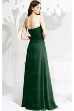 Superior Chiffon Sleeveless A-line Floor-length Green Bridesmaid Dresses