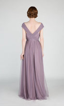 V-neck Long Bridesmaid Dresses