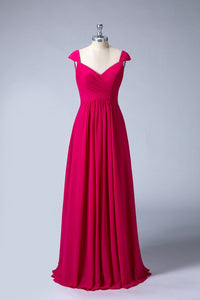 Long A-Line Bridesmaid Dresses