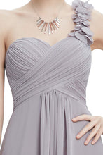 One-Shoulder Empire Waist Floor-Length Bridesmaids Dress