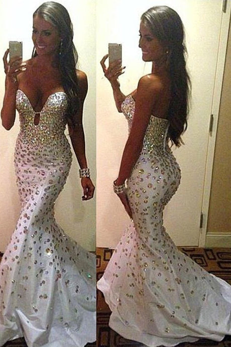 Timeless Trumpet/Mermaid Zipper Sleeveless Natural Prom Dresses