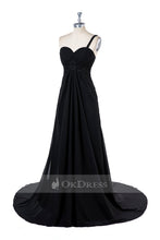 Black Sweetheart Chiffon Bridesmaid Dresses