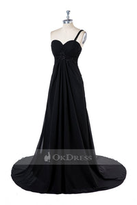 Black Sweetheart Chiffon Bridesmaid Dresses