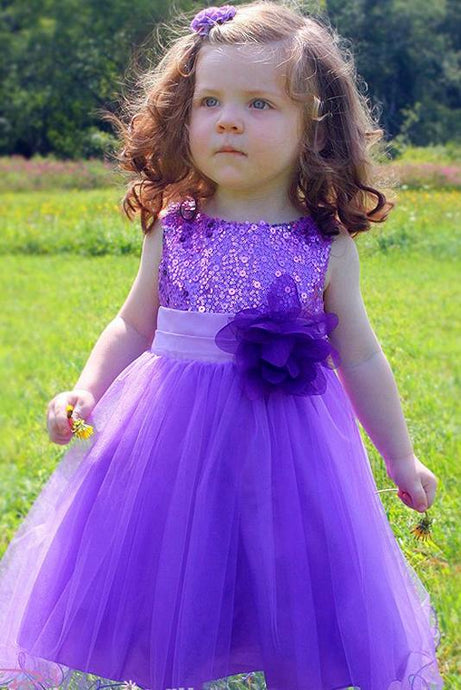 Mysterious Empire Tulle Sashes/Ribbons A-line Sleeveless Flower Girl Dresses