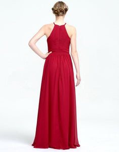 Simple Red Bridesmaid Dresses