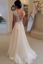 Charmed Floor-length Scoop Natural Wedding Dresses