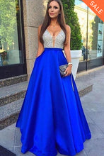 Beading Backless Prom Evening Dresses