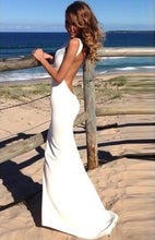 Impressive Sheath Backless Satin Sleeveless Evening Dresses