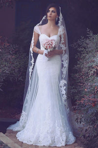Faddish Floor-length Lace Wedding Dresses