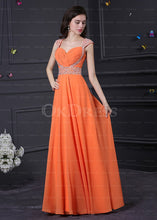 Honorable Queen Anne A-Line Sleeveless Long Prom Dresses Beadings