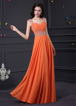 Honorable Queen Anne A-Line Sleeveless Long Prom Dresses Beadings