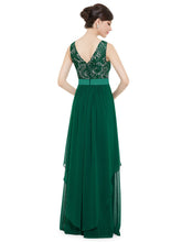 Green A-line Floor-length Sleeveless Evening Gown 2019