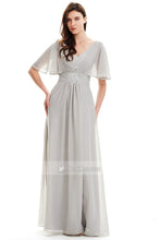 Glamorous Chiffon Empire A-line Floor-length Evening Dresses