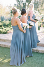 Simple A-Line Spaghetti Straps Bridesmaid Dresses