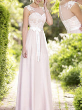 Pink Excellent Covered Button A-line/Princess Tulle Bridesmaid Dresses