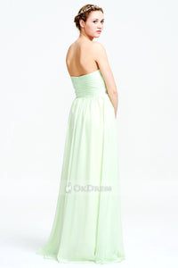 OKdress Strapless Sweetheart Floor-length Prom Dress