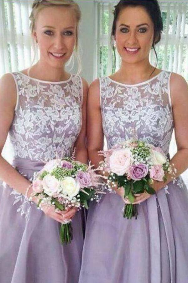 Enchanting Applique Floor-length Taffeta Sleeveless Bridesmaid Dresses