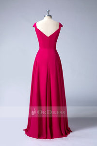 Long A-Line Bridesmaid Dresses