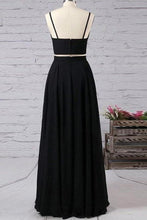 Two-Piece Floor-length Split Front A-line Prom Dresses