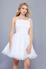 A-line/Princess Spaghetti Straps Sleeveless Short Formal Prom Dresses