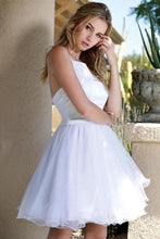 A-line/Princess Spaghetti Straps Sleeveless Short Formal Prom Dresses