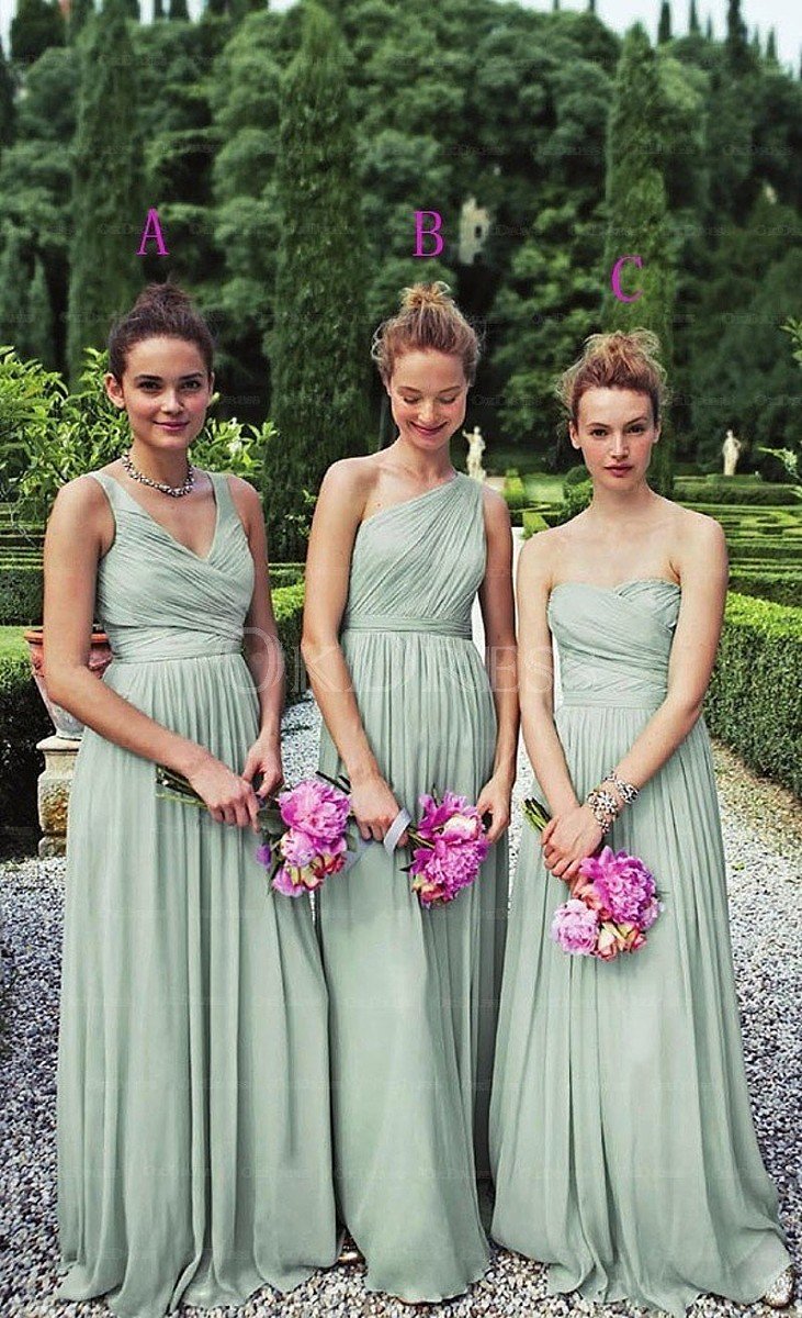 Superb A-line/Princess Ruffles Long/Floor-length Bridesmaid Dresses