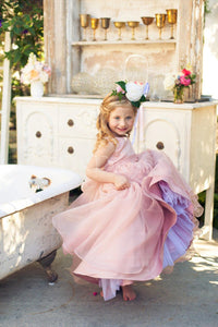 Eye-catching Sashes/Ribbons Scoop Natural Organza Flower Girl Dresses