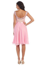 Pink OKDRESS Lace Appliques Cap Sleeve Wedding Homecoming Dress