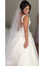White Gentle Natural Tulle Court Train Wedding Dresses