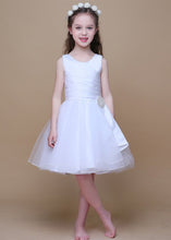 Outstanding White Sleeveless Zipper Flower Girl Dresses
