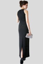 Black Lively Ankle-length Natural Beaded Sleeveless Prom Dresses